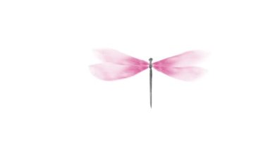 Animated watercolor lotus flower