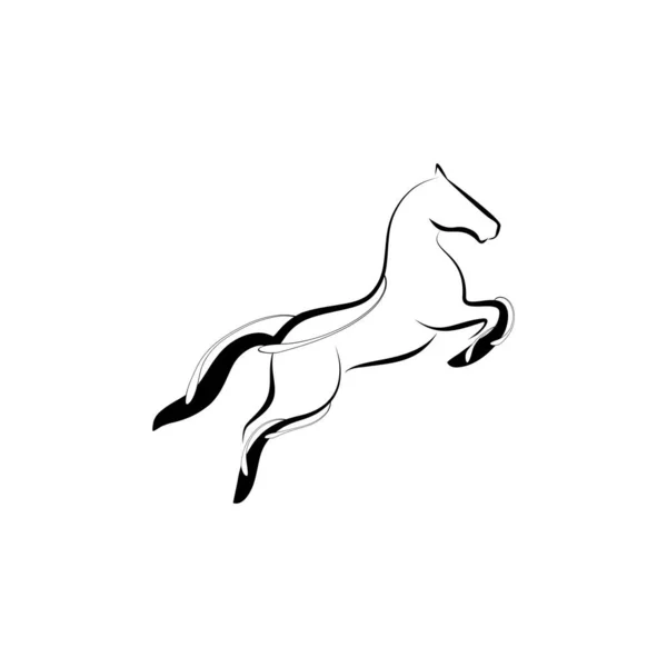 Abstract Horse Icon Vector Illustration — Stock Vector