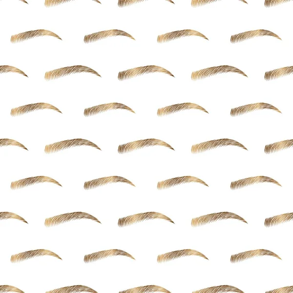 stock vector Vector seamless pattern with woman gold eyebrow