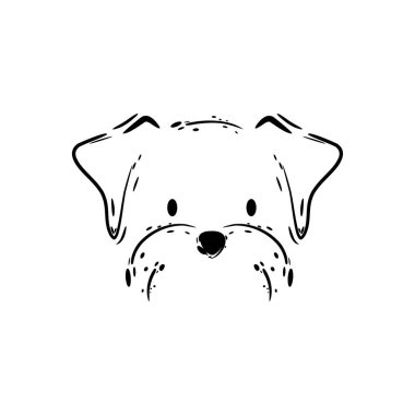 şirin köpek vektör illüstrasyonu