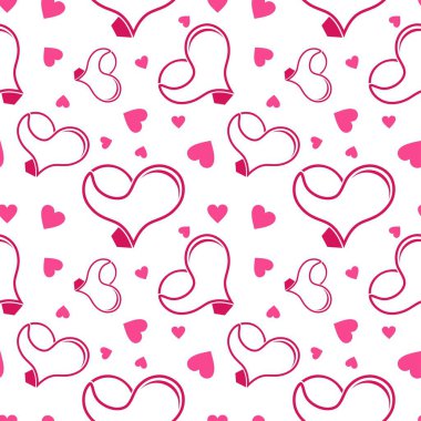 Cowgirl boot and a heart seamless vector pattern clipart