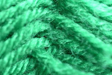 Yeşil yün yumağının yakın görüntüsü