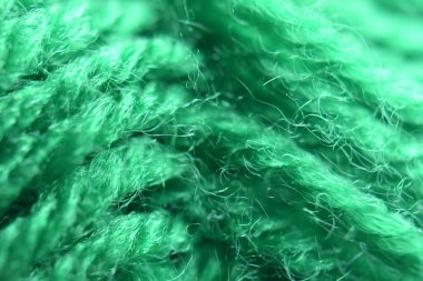 Yeşil yün yumağının yakın görüntüsü