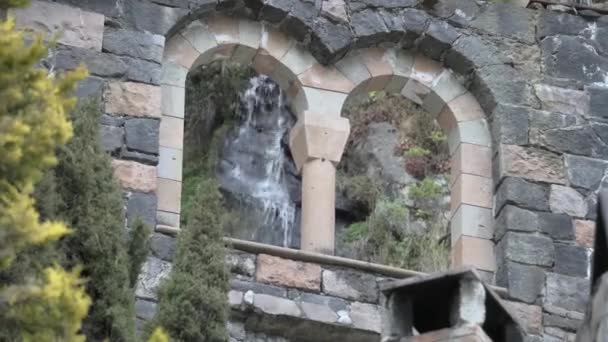 Hermitage Silence Ermita Des Silencia Wonderful Monastery Popocatepetl Volcano Mexico — Stock videók