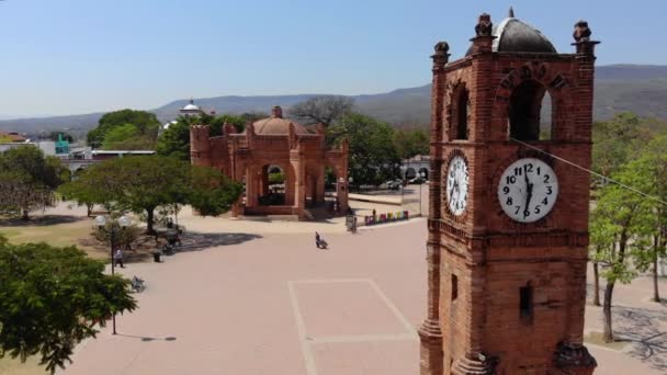 Letecký Pohled Chiapa Corzo Mexiko Brány Sumiderského Kaňonu Historické Místo — Stock video