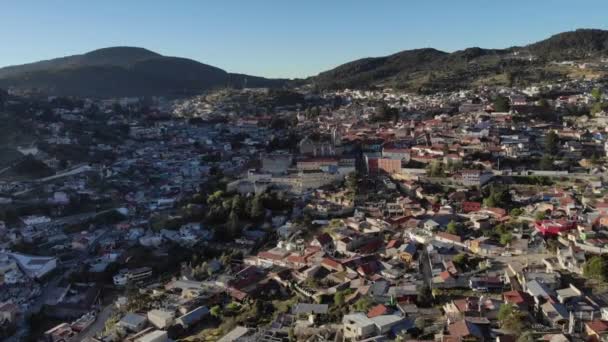 Aerial Drone Shot Real Del Monte Hidalgo Mexico Magic City — стокове відео