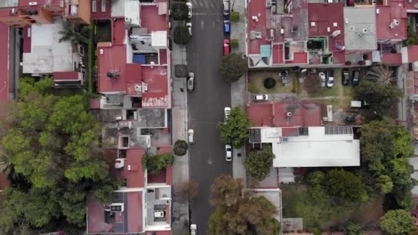 Vista Aérea Superior Bairro Coyoacan Cidade México Com Drone Distritos — Vídeo de Stock