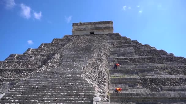 Chichen Itza México Abril 2022 Castillo Templo Kukulkán También Conocido — Vídeo de stock