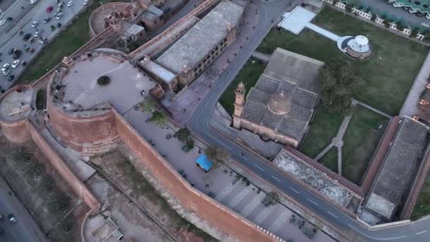 Εναέρια Βίντεο Του Πεσαβάρ Πακιστάν Bala Hisar Fort Peshawar Πακιστάν — Αρχείο Βίντεο