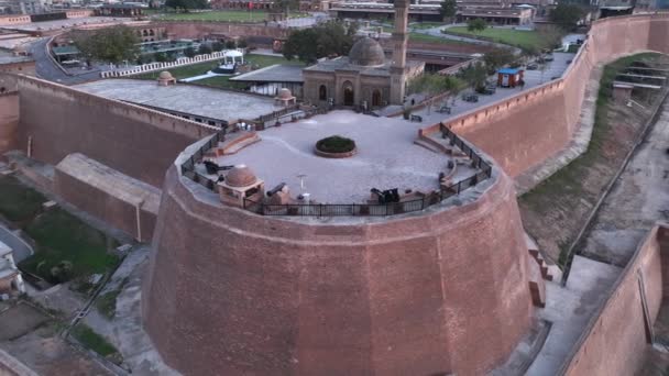 Εναέρια Βίντεο Του Πεσαβάρ Πακιστάν Bala Hisar Fort Peshawar Πακιστάν — Αρχείο Βίντεο