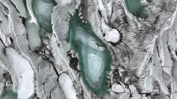 Vista Aérea Del Glaciar Passu Valle Hunza Himalaya Pakistán Espectacular — Vídeo de stock