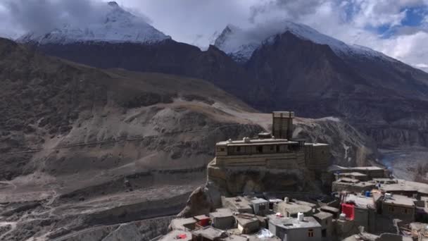 Antiguo Fuerte Altit Karimabad Valle Hunza Gilgit Pakistán Disparo Aéreo — Vídeo de stock