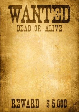 Vintage boş aranıyor posteri