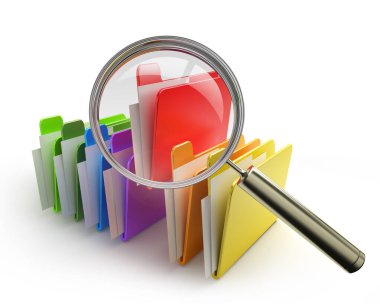 dizinleri ara, 3d görüntüle