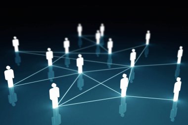 bağlı insanlar, 3D render