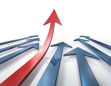 yukarıyı gösteren kırmızı ok