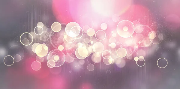 Bokeh Overlay Blurred Background Bokeh Lights Christmas Concept Pink Background — Stock Photo, Image