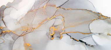 Soyut resim, mermer mürekkep boya sıvısı.