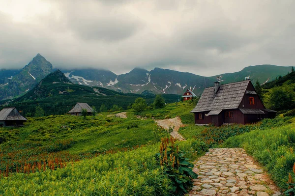 Paysage Des Montagnes Tatra Hala Gsienicowa — Photo