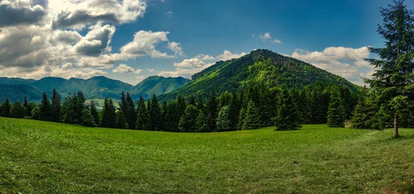 Panorama Montanhas Eslováquia Dia Verão — Fotografia de Stock