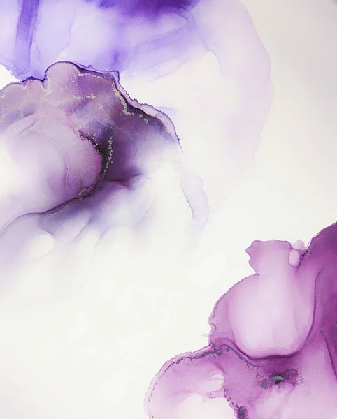Abstrakte Blumen Hintergrund Alkoholfarbe Malerei — Stockfoto