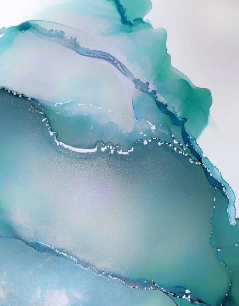 Alcool Encre Couleurs Translucide Abstrait Abstrait Multicolore Marbre Texture Fond — Photo