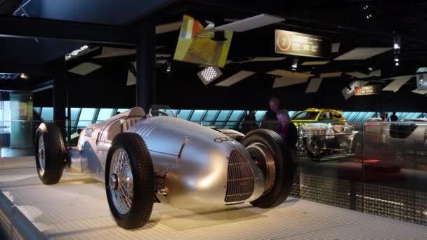 1936年自動車連合アウディV16リガモーター博物館 ヴィンテージカー展 ラトビアリガ 2023年3月12日 — ストック動画