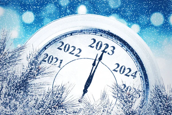 Noel Den 2023 Ten Önceki Son Dakikaları Sayan Klasik Saati — Stok fotoğraf