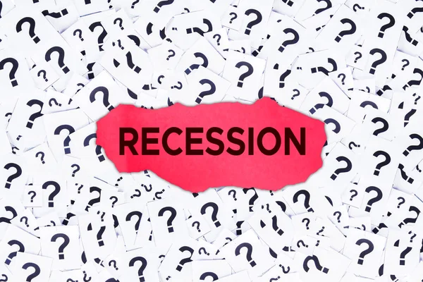 Бизнес Рецессия Боятся Концепции — стоковое фото