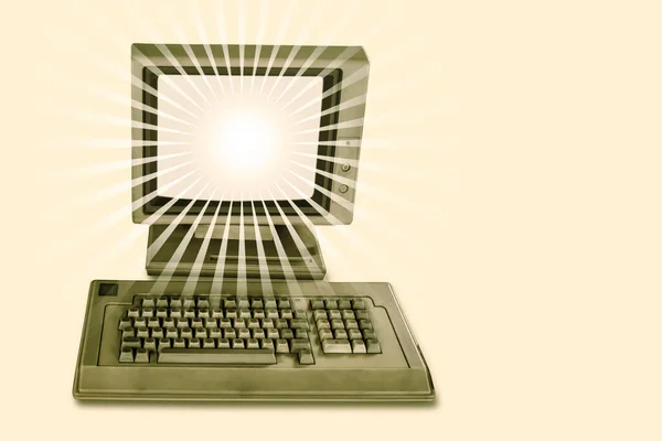 Eski Modası Geçmiş Kişisel Bilgisayar Bilgisayarı — Stok fotoğraf