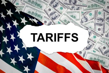 Amerikan Bayrağı ve ABD Doları Arkaplan Tarifeleri