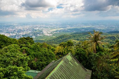 Tayland 'ın Chiang Mai şehrinin Panorama hava manzarası.
