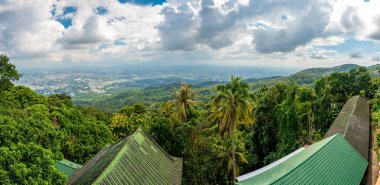 Tayland 'ın Chiang Mai şehrinin Panorama hava manzarası.