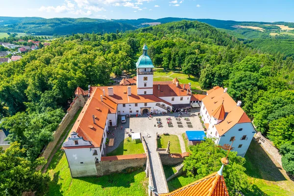 Знаменитий Середньовічний Замок Бузов Чеська Республіка Національна Пам Ятка Побудована — стокове фото