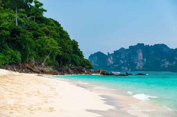 View Bamboo Island Phi Phi Thailand Tropical Island Concept Summer — Stock Photo, Image