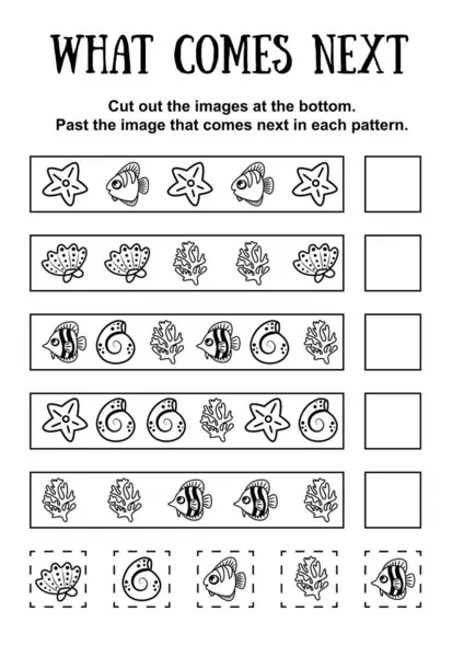 Çocuklar için mini bir oyun. Sırada kim var, çocuklar için mantıklı görevler. Satırdaki doğru ögeyi seç