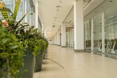 Yurtiçi binadan Phuket Uluslararası Havaalanına giden yol