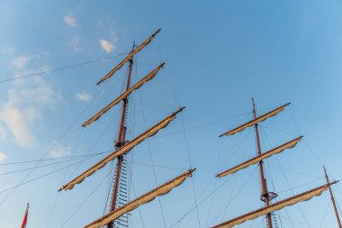 Bangkok Tayland 'da Bulutlu Mavi Gökyüzü