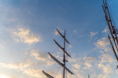 Bangkok Tayland 'da Bulutlu Mavi Gökyüzü