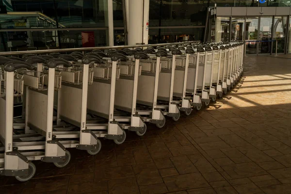 Wózek Bagażowy Lotnisku Phuket — Zdjęcie stockowe