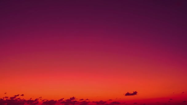 Rojo Púrpura Naranja Azul Rosa Atardecer Cielo Nube Rojo Púrpura — Vídeo de stock