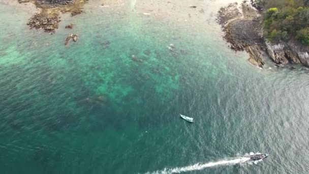 パラダイスビーチ ビューポイントではなく 遠くパトンから 美しい自然海の景色 — ストック動画