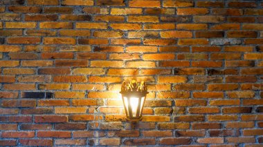 Tuğla duvar arkaplanı, kahverengi tonlar, eski