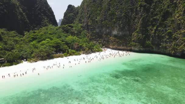 Drone Caméras Vidéo Îles Dans Parc National Krabi Thaïlande Attractions — Video