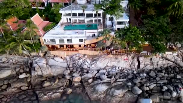 Ката Бич Карон Красивый Пляж Пхукете Таиланд Идеальное Место Отдыха — стоковое видео