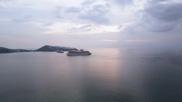 Phuket Tayland Patong City Kasım 2023 Güzel Denizin Insansız Hava — Stok video