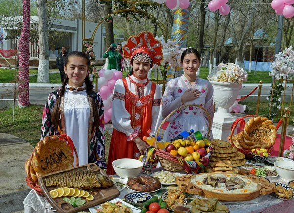 Jekakh Usbekistan März 2023 Urlaub Nowruz Feier Des Traditionellen Zentralasiatischen — Stockfoto