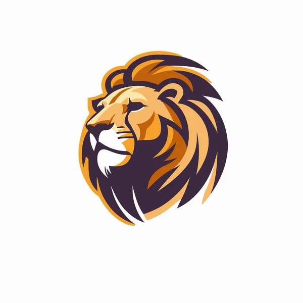 Lion Head Logo Design Vector Template Lion Head Vector Illustration — Stockvector