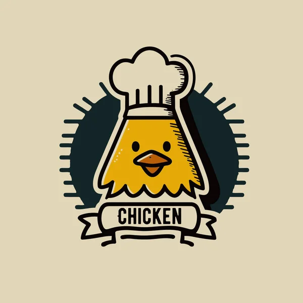 Şef Logo Tasarımı Vektör Illüstrasyon Eps10 Grafik Düz Tasarım Yemek — Stok Vektör