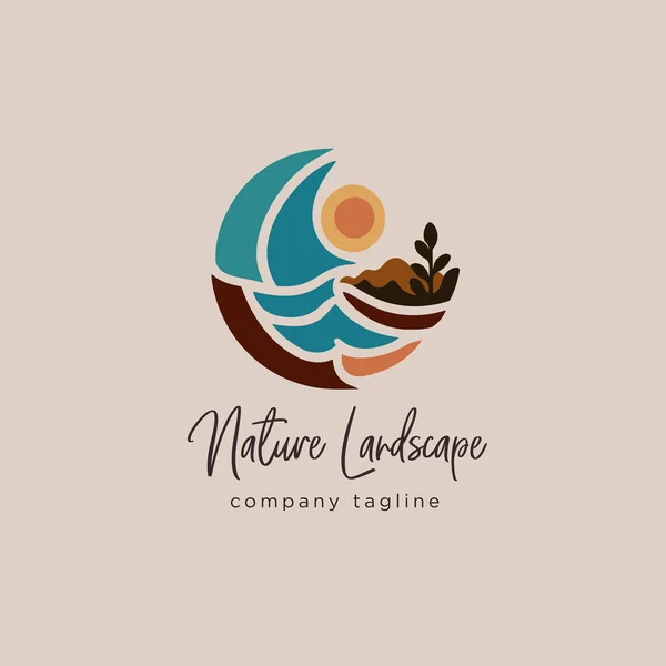 Plantilla Diseño Logotipo Nature Ilustración Vectorial Del Diseño Del Logotipo — Vector de stock